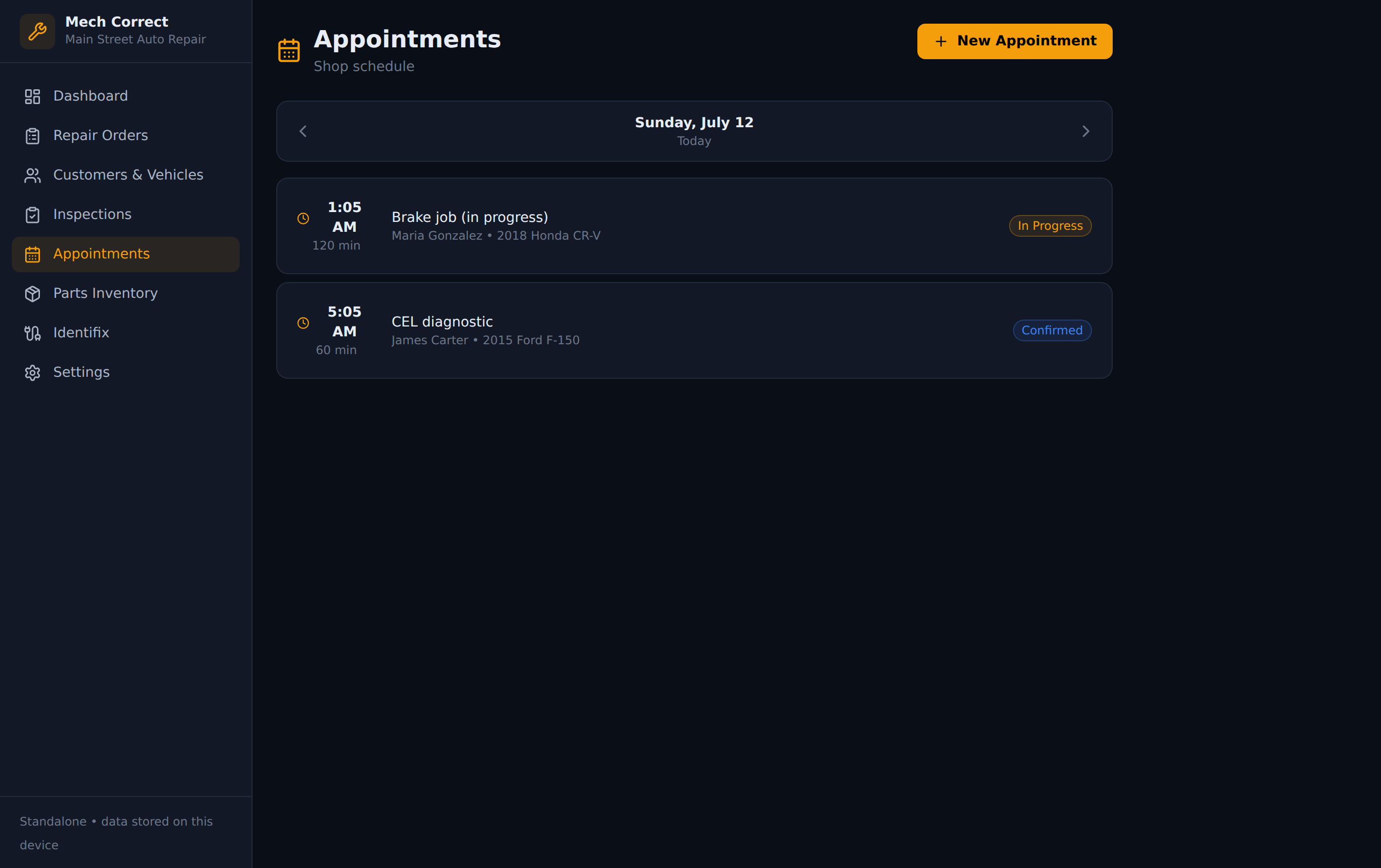 Appointments